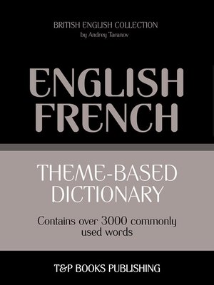 cover image of Theme-Based Dictionary